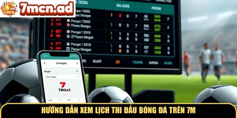 Hướng dẫn xem lịch thi đấu bóng đá trên 7M